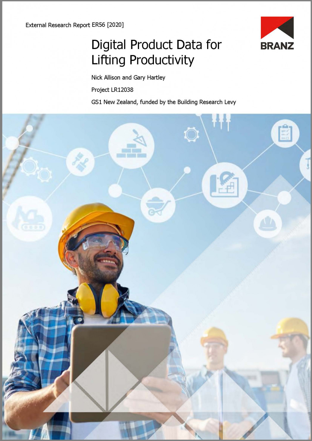 Digital product data report cover